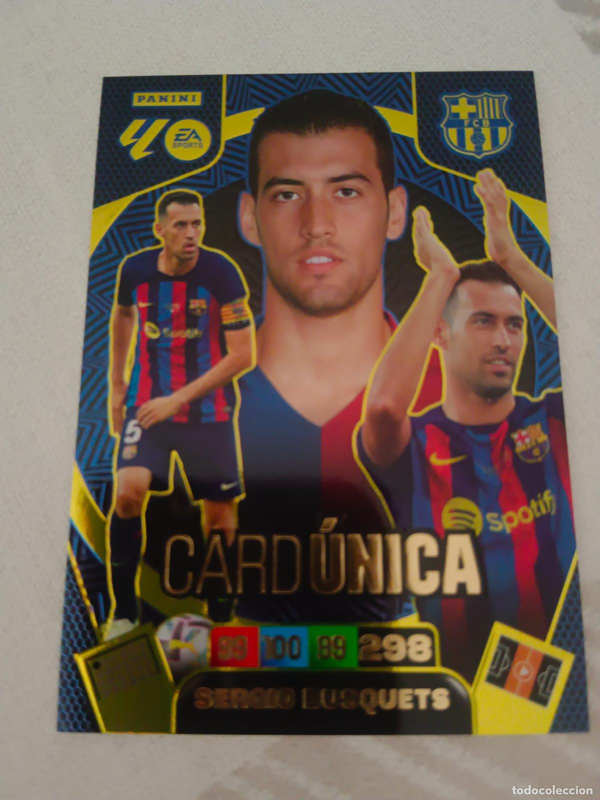 Cromos de f&uacute;tbol: ADRENALYN 2025 2026 25 26 CARD UNICA SERGIO BUSQUETS BARCELONA TOTAL KINGS