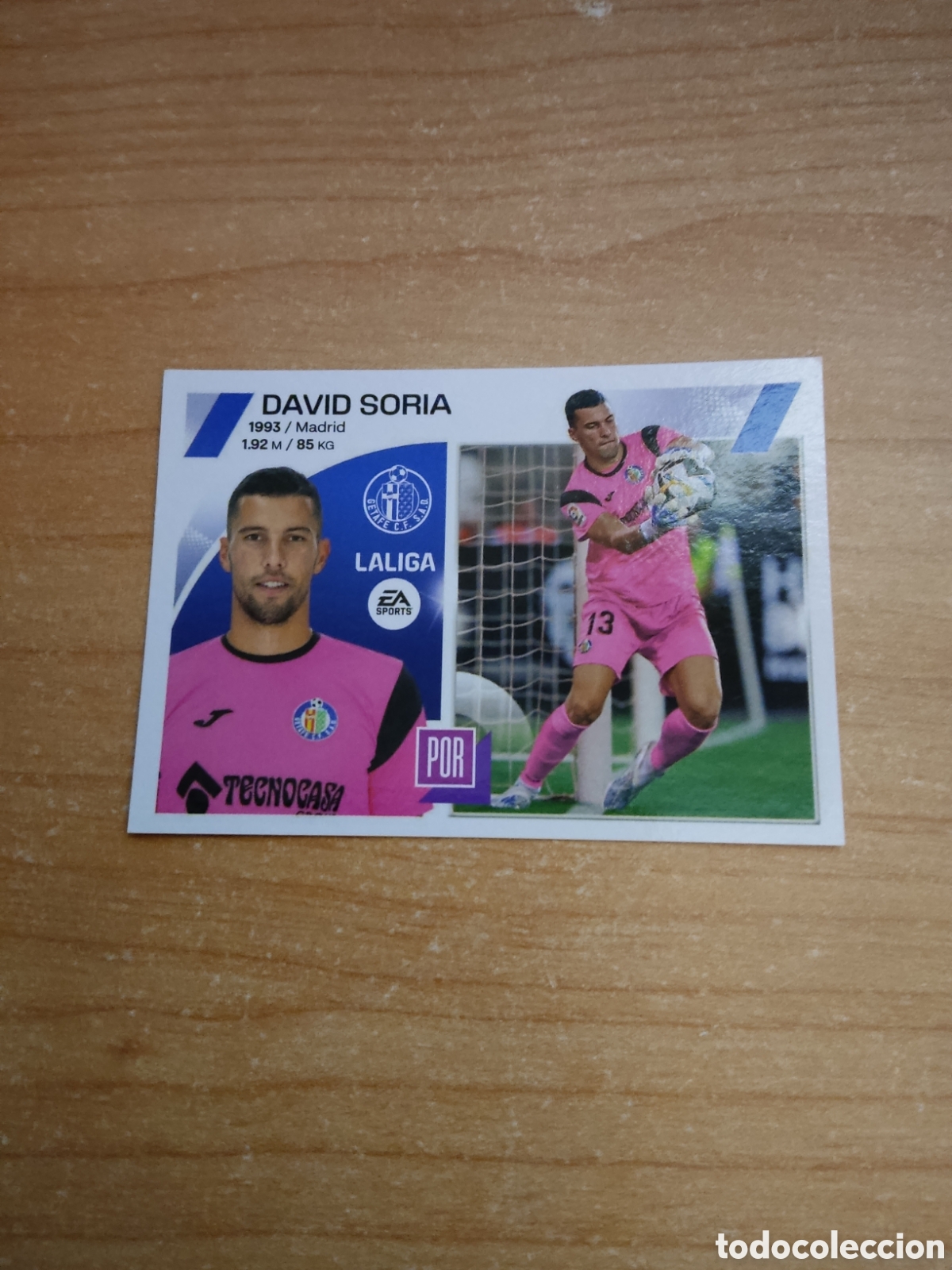 Cromos de f&uacute;tbol: 3 DAVID SORIA GETAFE LIGA ESTE 2023 2024