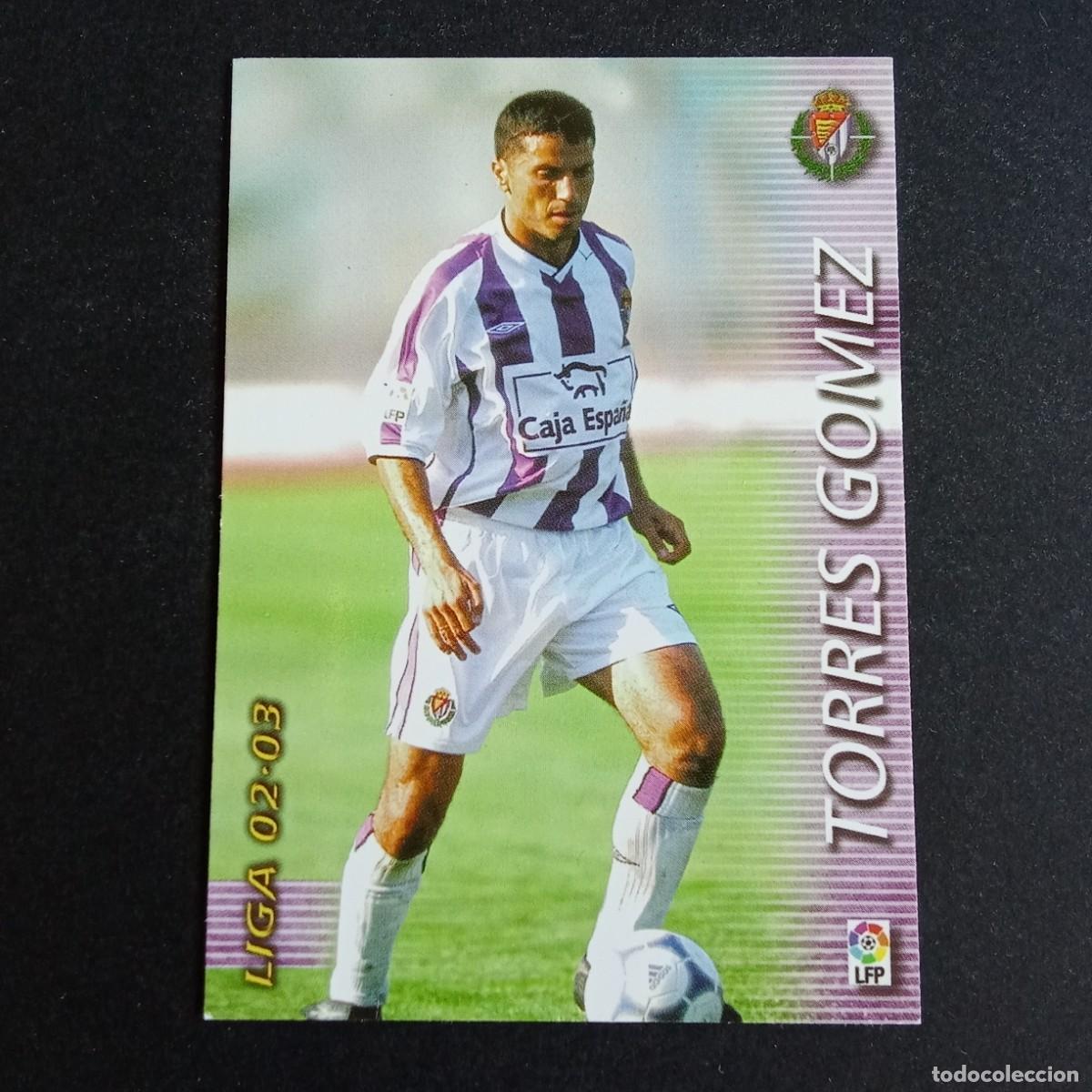 Cromos de f&uacute;tbol: 327 TORRES GOMEZ VALLADOLID LIGA 2002 2003 02 03 MEGAFICHAS PANINI