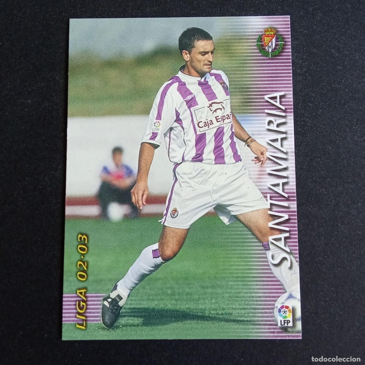 Cromos de f&uacute;tbol: 329 SANTAMARIA VALLADOLID LIGA 2002 2003 02 03 MEGAFICHAS PANINI