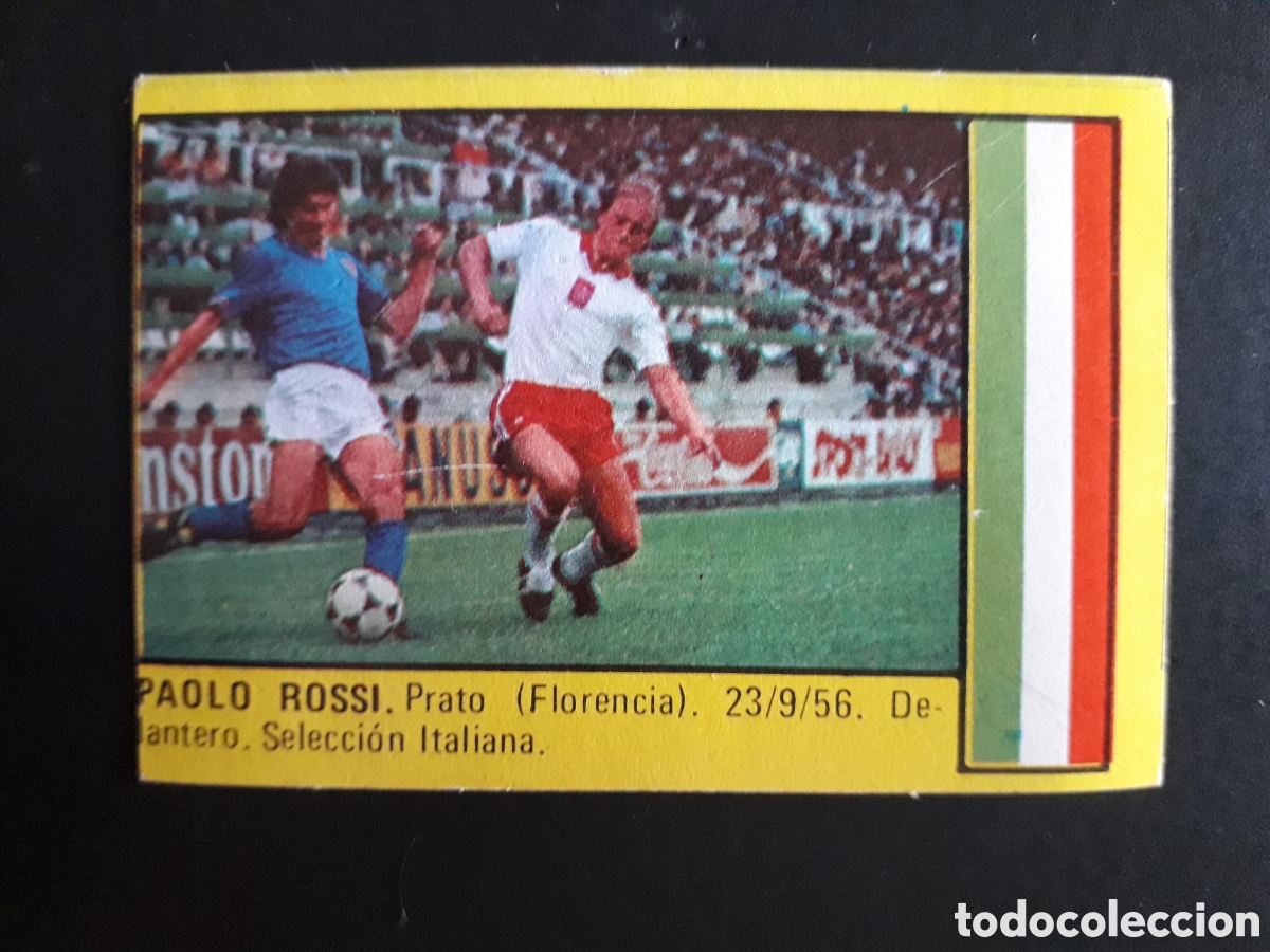 Cromos de f&uacute;tbol: PAOLO ROSSI ITALIA SUPER F&Uacute;TBOL 84 83-84 1983-1984 ROLL&Aacute;N DESPEGADO PEDIDO M&Iacute;NIMO 3&euro;
