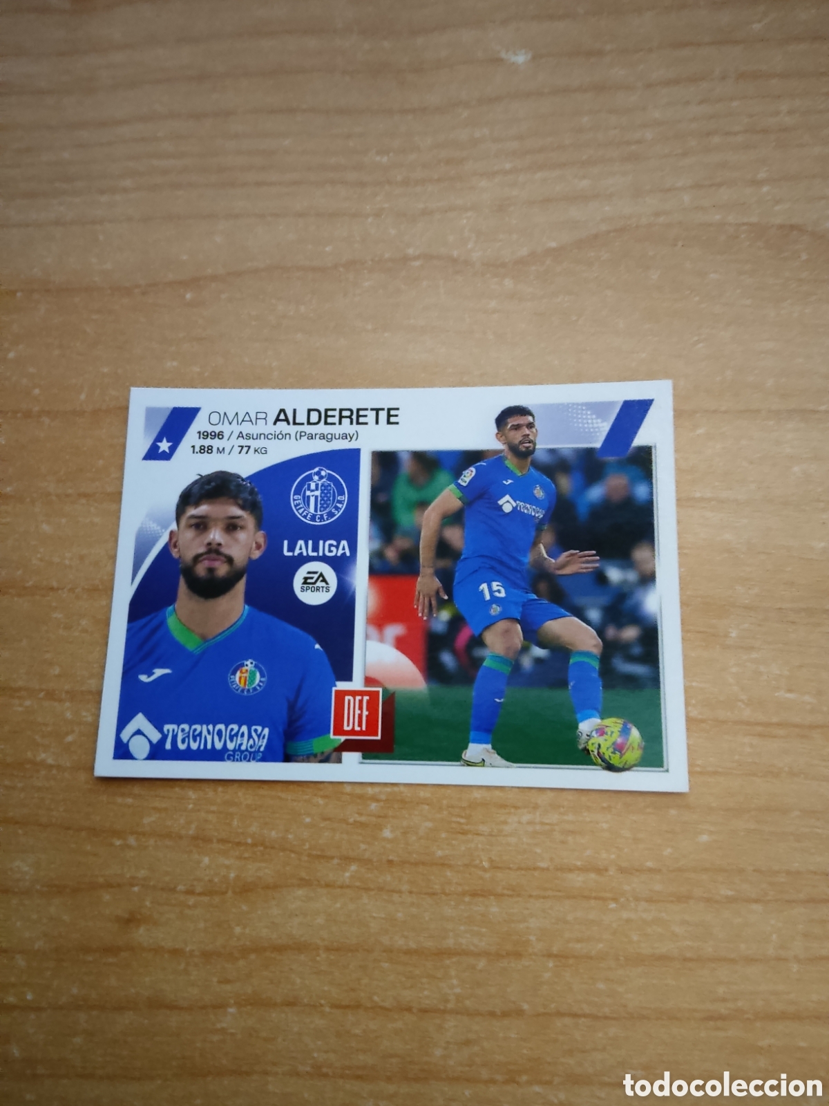 Cromos de f&uacute;tbol: 8 ALDERETE GETAFE LIGA ESTE 2023 2024
