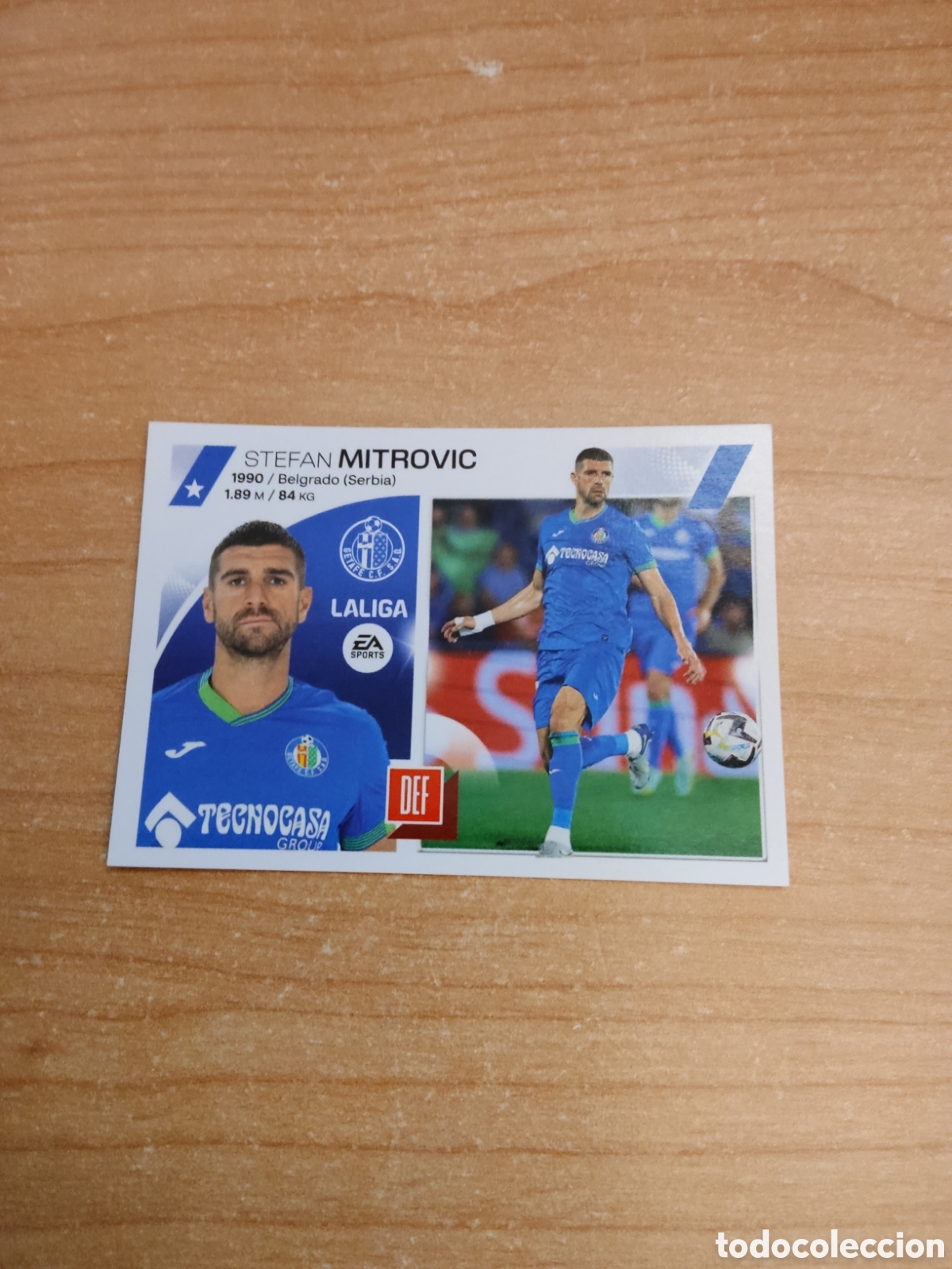 Cromos de f&uacute;tbol: 9 MITROVIC GETAFE LIGA ESTE 2023 2024