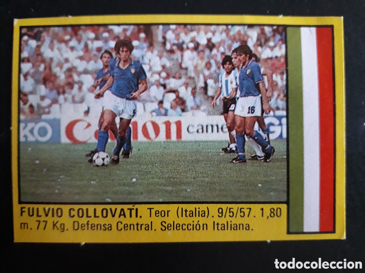 Fu&szlig;ball-Sticker: COLLOVATI ITALIA SUPER F&Uacute;TBOL 84 83-84 1983-1984 ROLL&Aacute;N DESPEGADO PEDIDO M&Iacute;NIMO 3&euro;