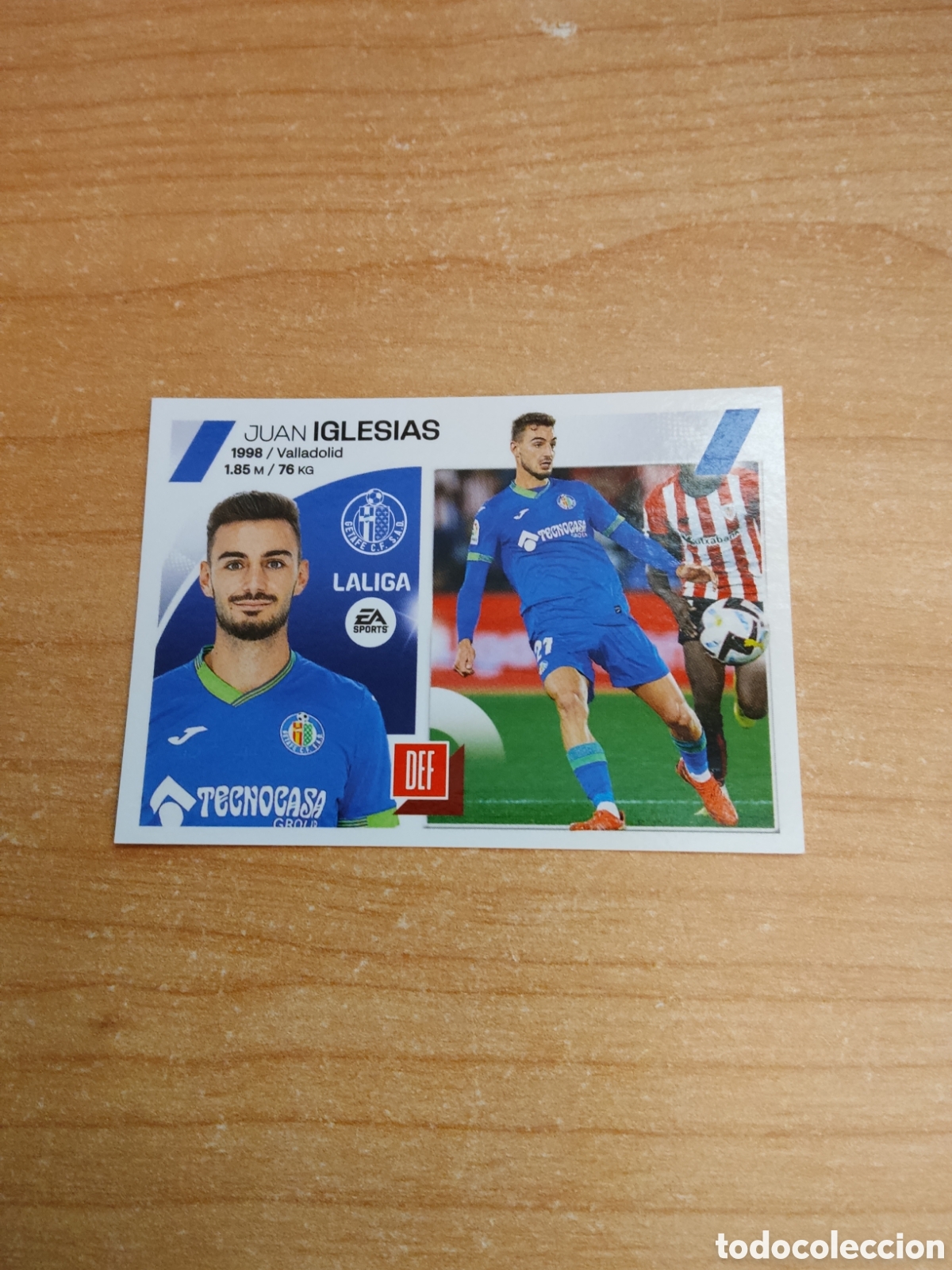Fu&szlig;ball-Sticker: 10 B JUAN IGLESIAS GETAFE LIGA ESTE 2023 2024