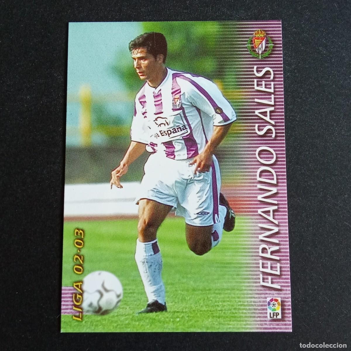 Cromos de f&uacute;tbol: 339 FERNANDO SALES VALLADOLID LIGA 2002 2003 02 03 MEGAFICHAS PANINI