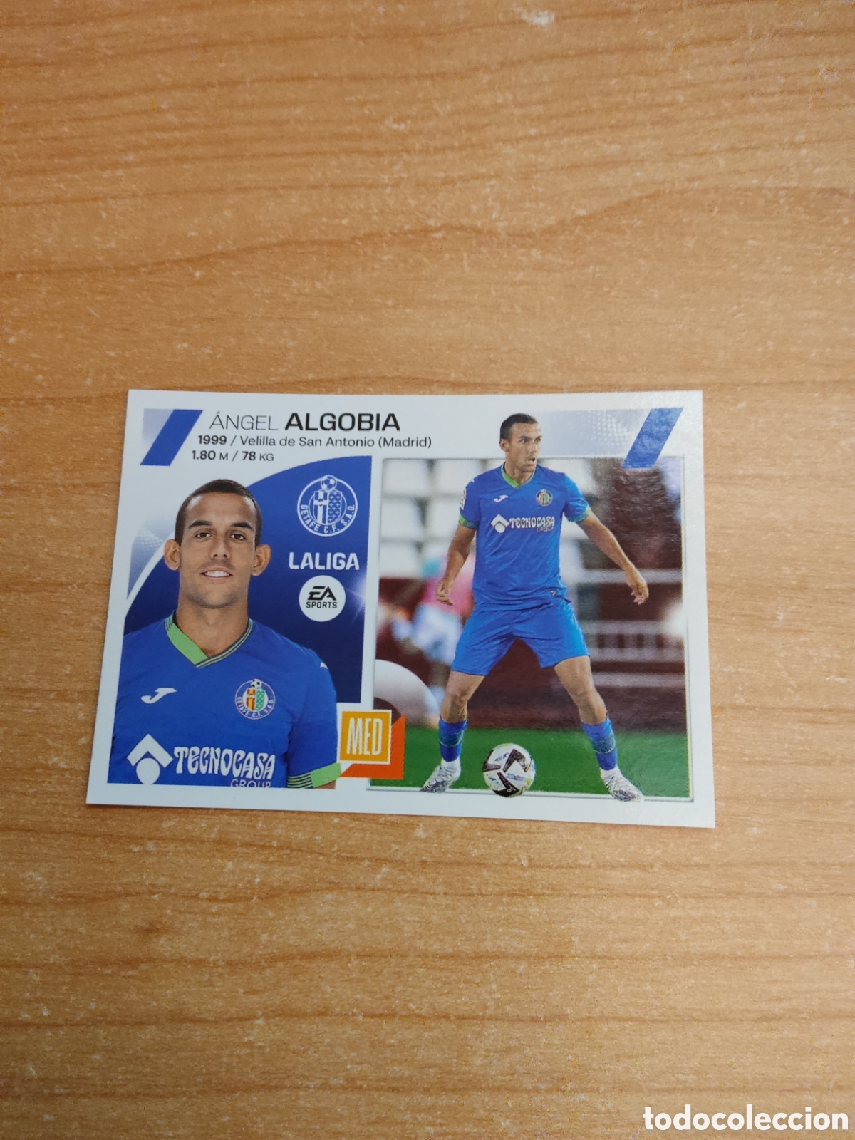 Cromos de f&uacute;tbol: 15 ANGEL ALGOBIA GETAFE LIGA ESTE 2023 2024