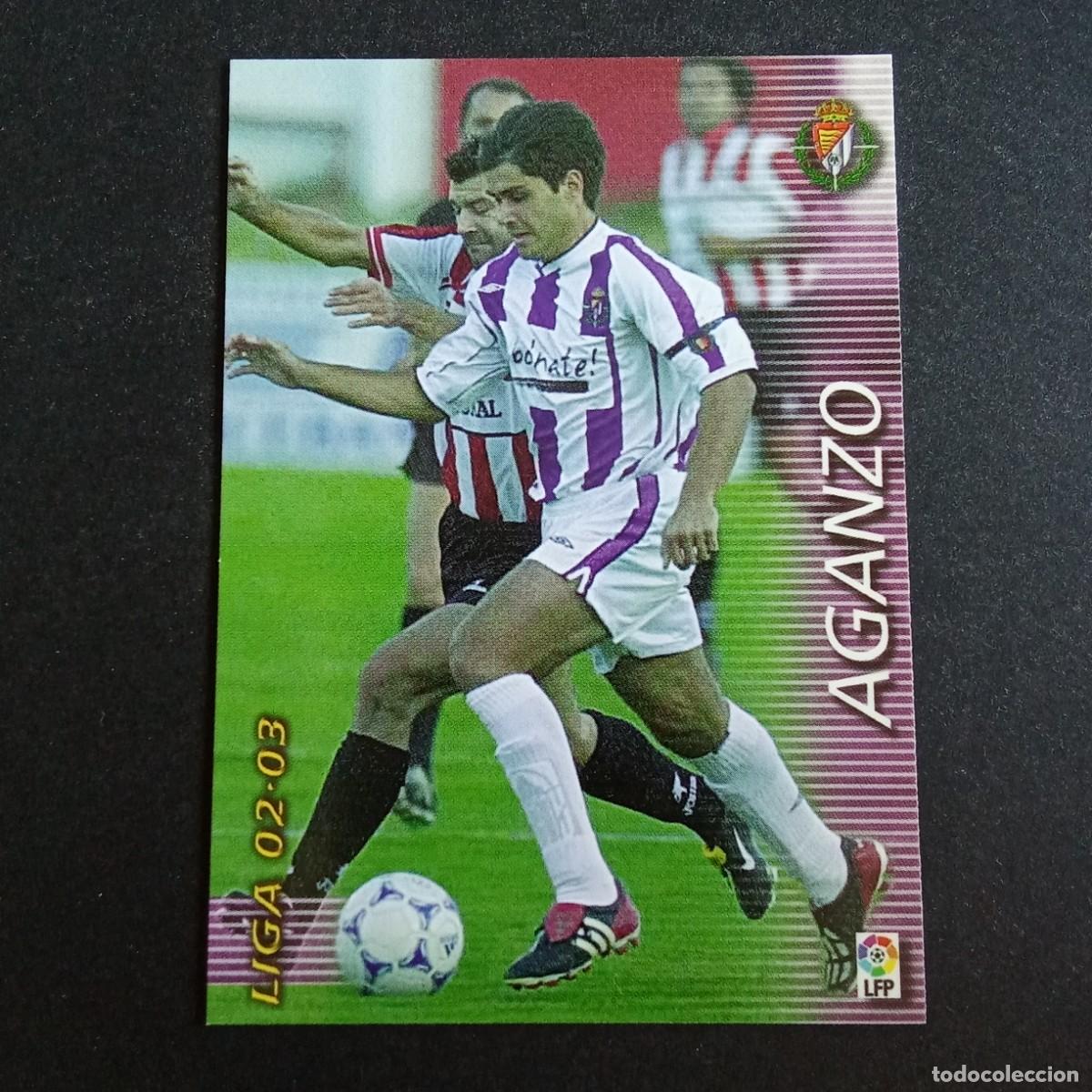 Cromos de f&uacute;tbol: 342 AGANZO VALLADOLID LIGA 2002 2003 02 03 MEGAFICHAS PANINI