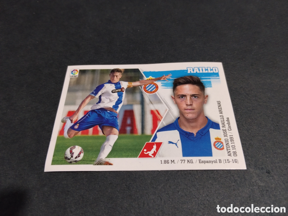 Cromos de f&uacute;tbol: Cromo futbol 2015-16 Raillo, RCD ESPANYOL