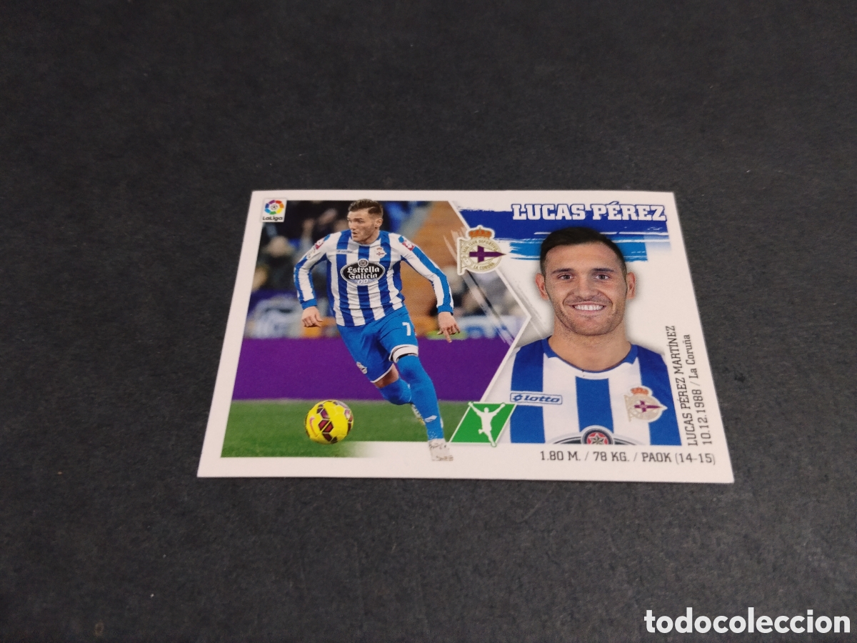 Cromos de f&uacute;tbol: Cromo futbol 2015-16 Lucas P&eacute;rez, Deportivo de la Coru&ntilde;a