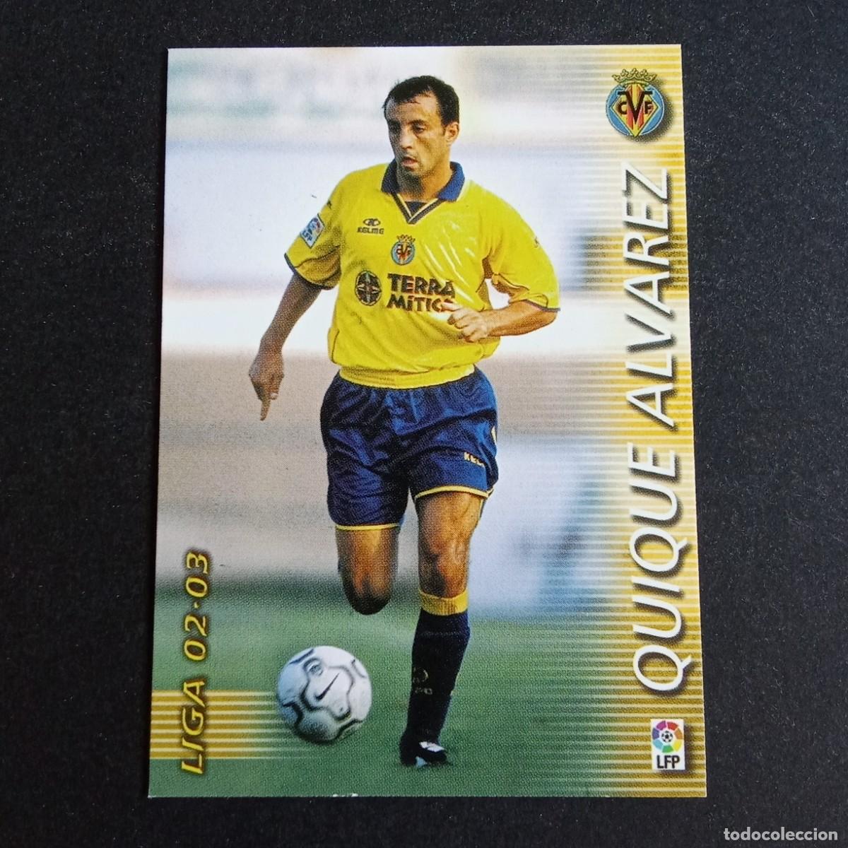 Cromos de f&uacute;tbol: 348 QUIQUE ALVAREZ VILLARREAL LIGA 2002 2003 02 03 MEGAFICHAS PANINI