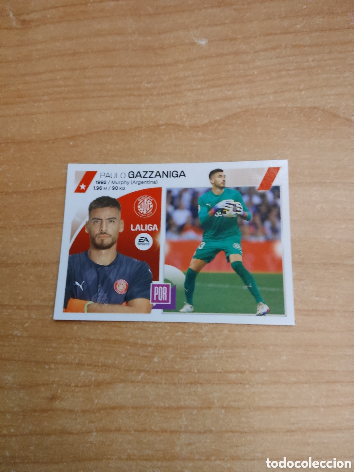 Cromos de f&uacute;tbol: 3 GAZZANIGA GIRONA LIGA ESTE 2023 2024