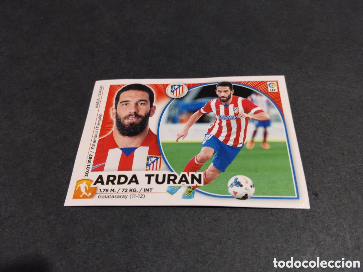 Cromos de f&uacute;tbol: Cromo futbol 2014-15 Arda Turan, Atl&eacute;tico de Madrid