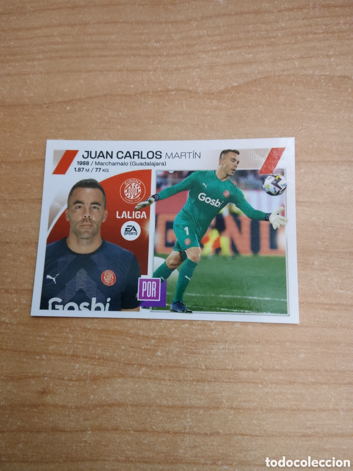 Cromos de f&uacute;tbol: 4 JUAN CARLOS GIRONA LIGA ESTE 2023 2024