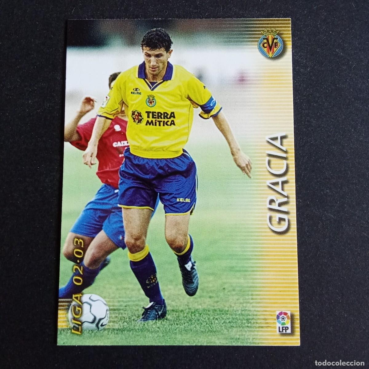 Cromos de f&uacute;tbol: 353 GRACIA VILLARREAL LIGA 2002 2003 02 03 MEGAFICHAS PANINI
