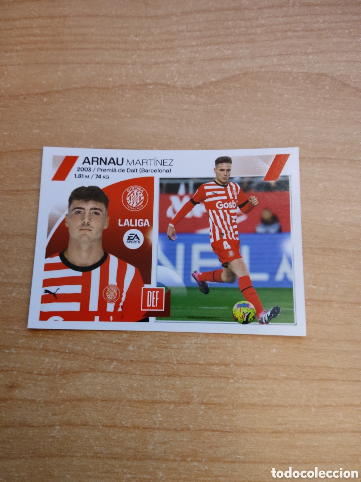 Cromos de f&uacute;tbol: 5 ARNAU MARTINEZ GIRONA LIGA ESTE 2023 2024