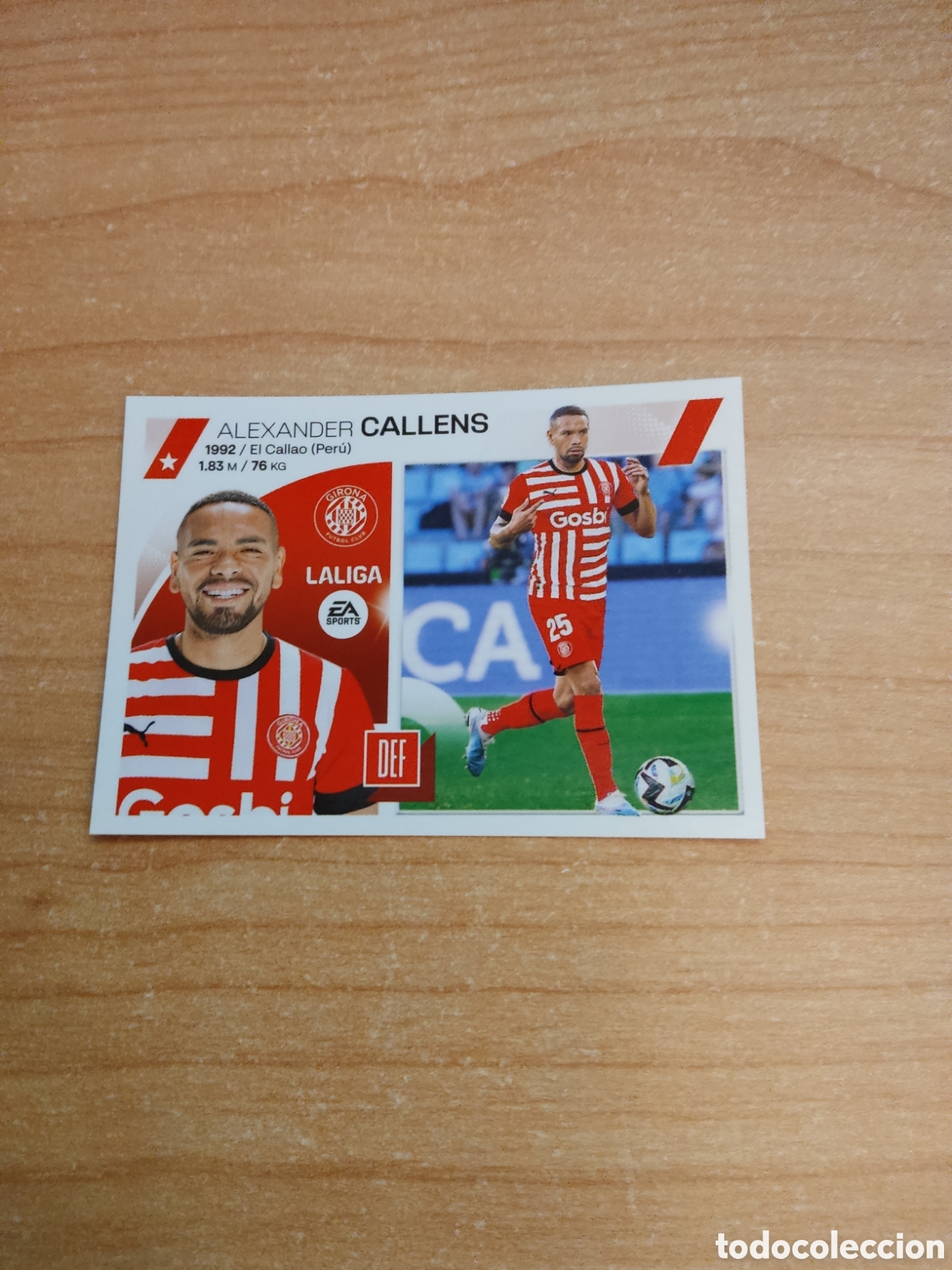 Cromos de f&uacute;tbol: 9 B CALLENS GIRONA LIGA ESTE 2023 2024