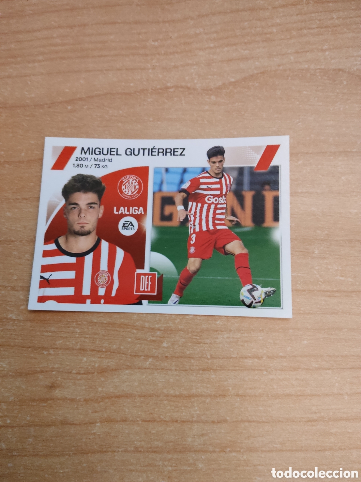 Cromos de f&uacute;tbol: 10 MIGUEL GUTIERREZ GIRONA LIGA ESTE 2023 2024