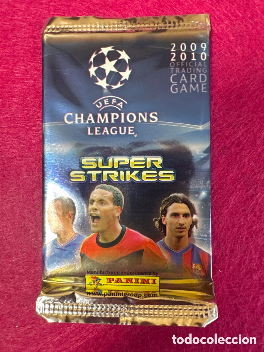 Cromos de f&uacute;tbol: SOBRE SIN ABRIR(MODELO FERDINAND)CHAMPIONS LEAGUE 2009-2010 09 1O PANINI TRADING CARDS