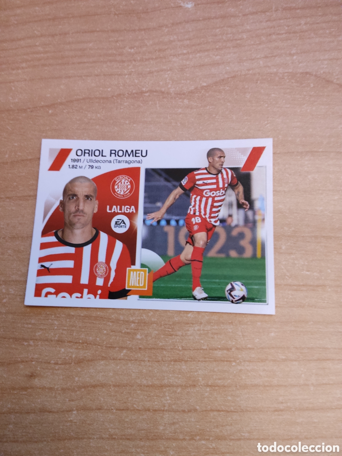 Cromos de f&uacute;tbol: 11 ORIOL ROMEU GIRONA LIGA ESTE 2023 2024