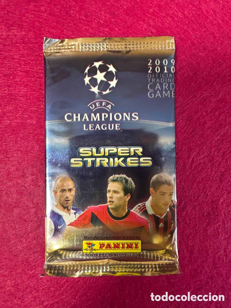Cromos de f&uacute;tbol: SOBRE SIN ABRIR(MODELO JAMES RODRIGUEZ)CHAMPIONS LEAGUE 2009-2010 09 1O PANINI TRADING CARDS