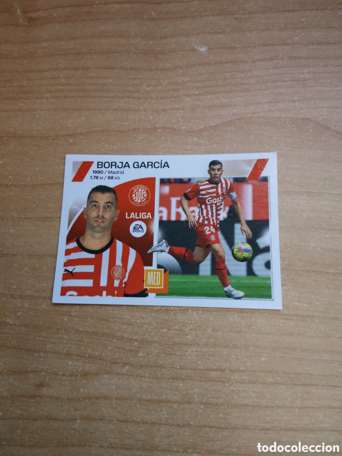 Cromos de f&uacute;tbol: 14 BORJA GARCIA GIRONA LIGA ESTE 2023 2024