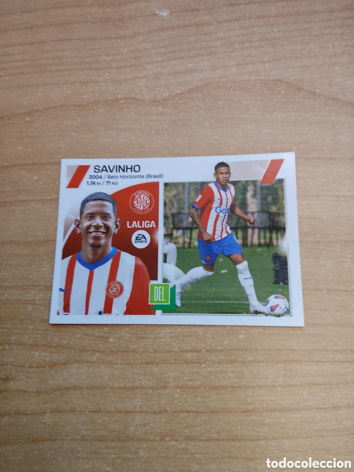 Cromos de f&uacute;tbol: 17 SAVINHO GIRONA LIGA ESTE 2023 2024