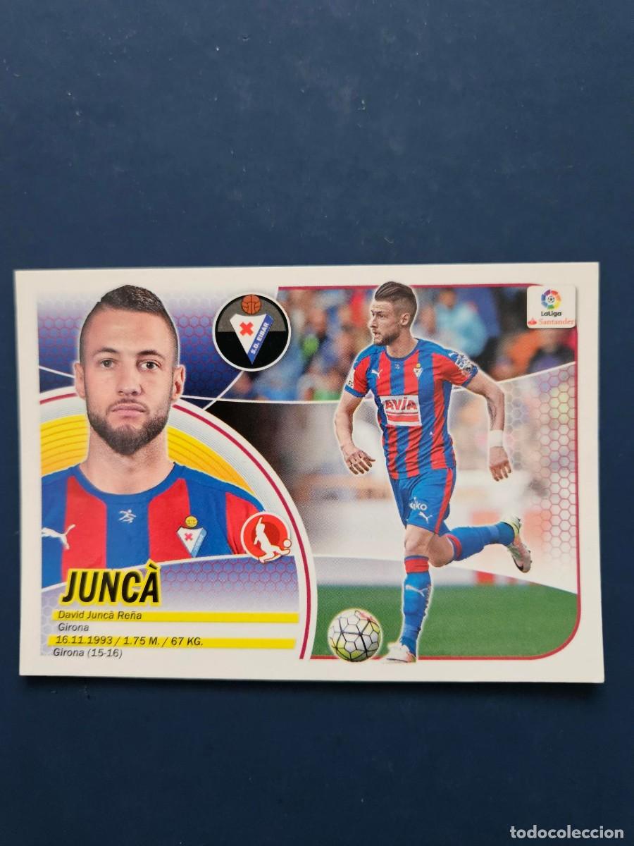 Cromos de f&uacute;tbol: *N&ordm; 7A JUNCA EIBAR LOGO NUEVO LIGA ESTE 16 17 2016 2017 SIN PEGAR NUNCA PEGADO TRASERA ESCRITA