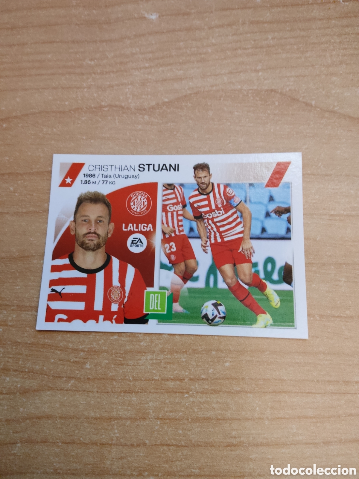 Cromos de f&uacute;tbol: 19 STUANI GIRONA LIGA ESTE 2023 2024