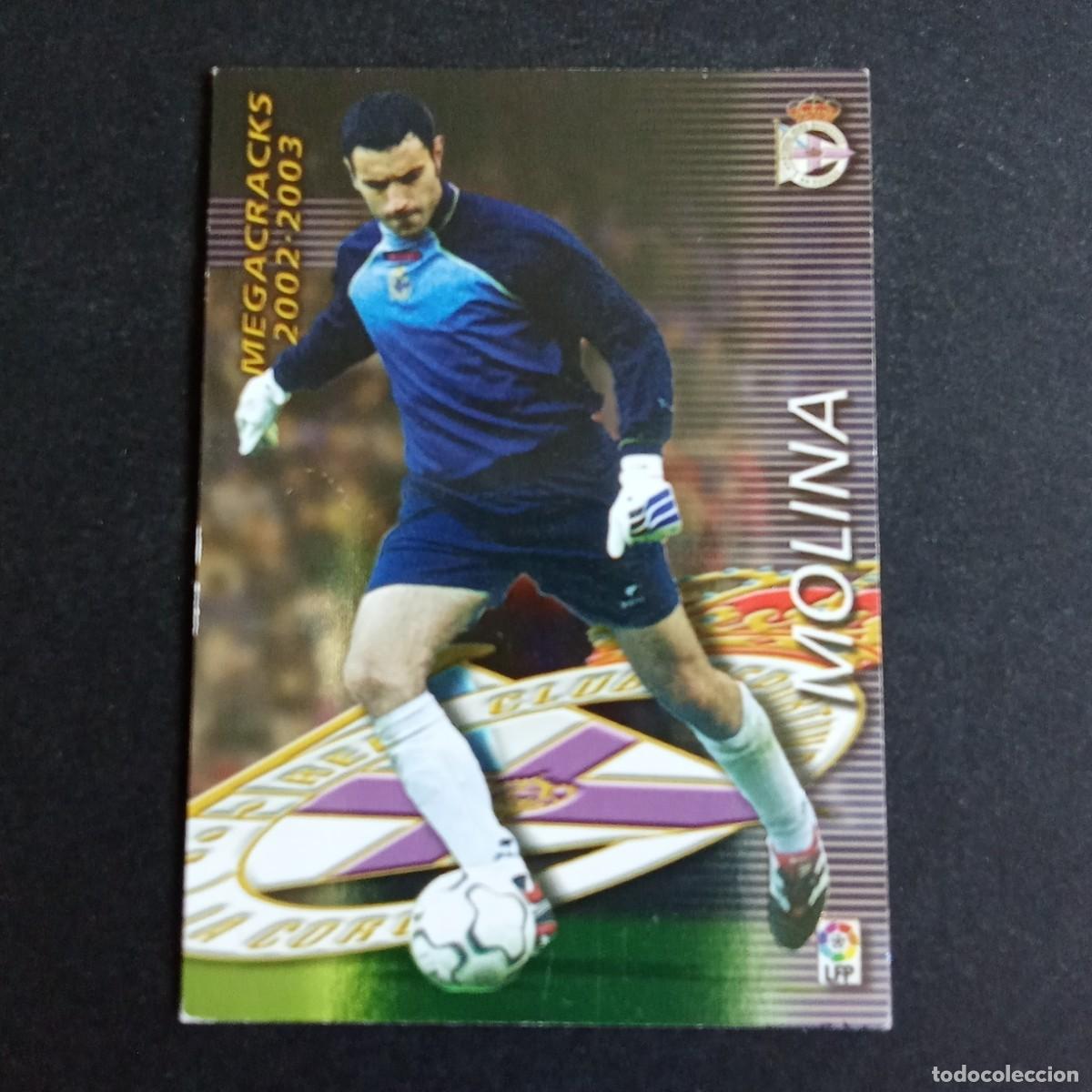 Cromos de f&uacute;tbol: 364 MOLINA DEPORTIVO CORU&Ntilde;A LIGA 2002 2003 02 03 MEGAFICHAS PANINI