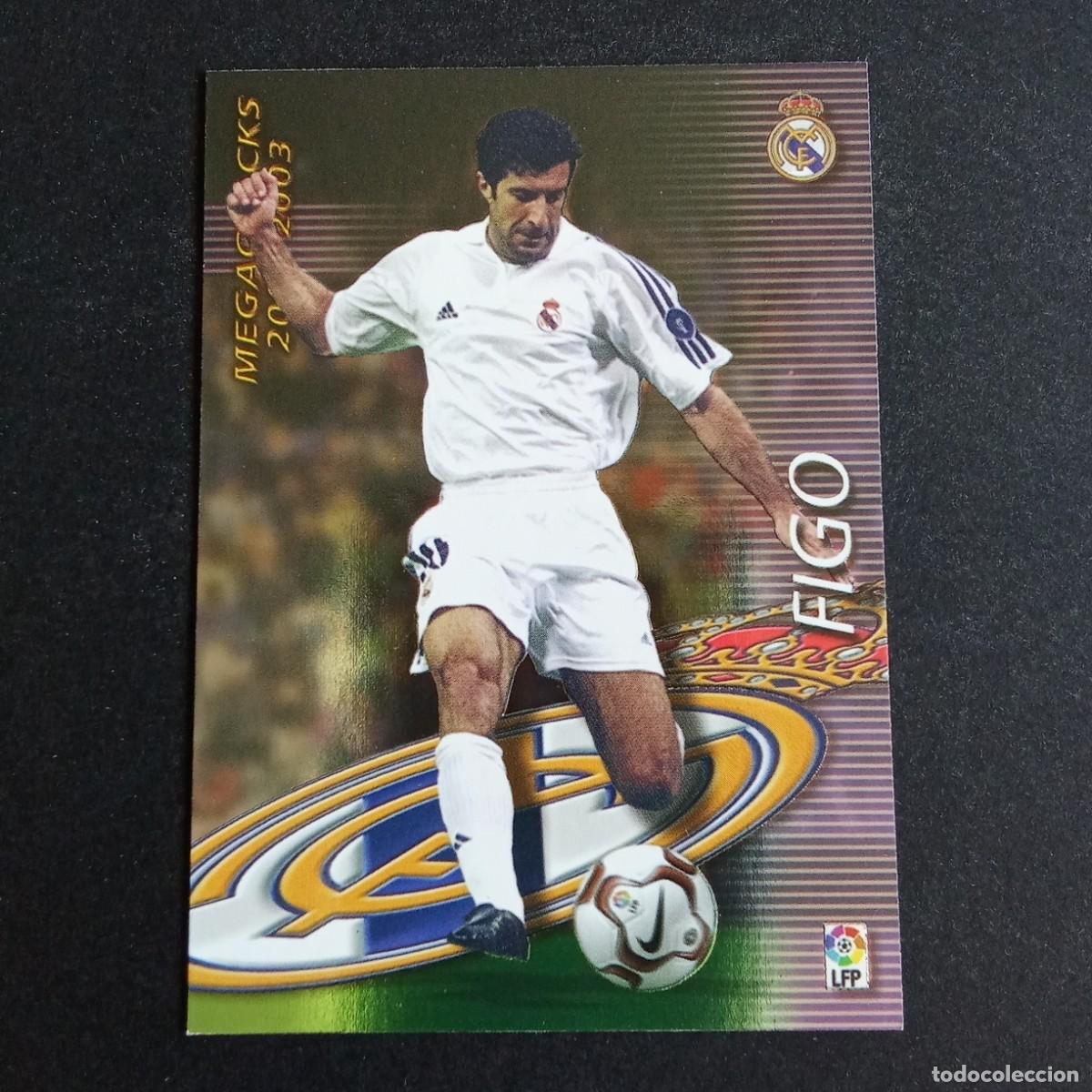 Cromos de f&uacute;tbol: 370 FIGO REAL MADRID LIGA 2002 2003 02 03 MEGAFICHAS PANINI