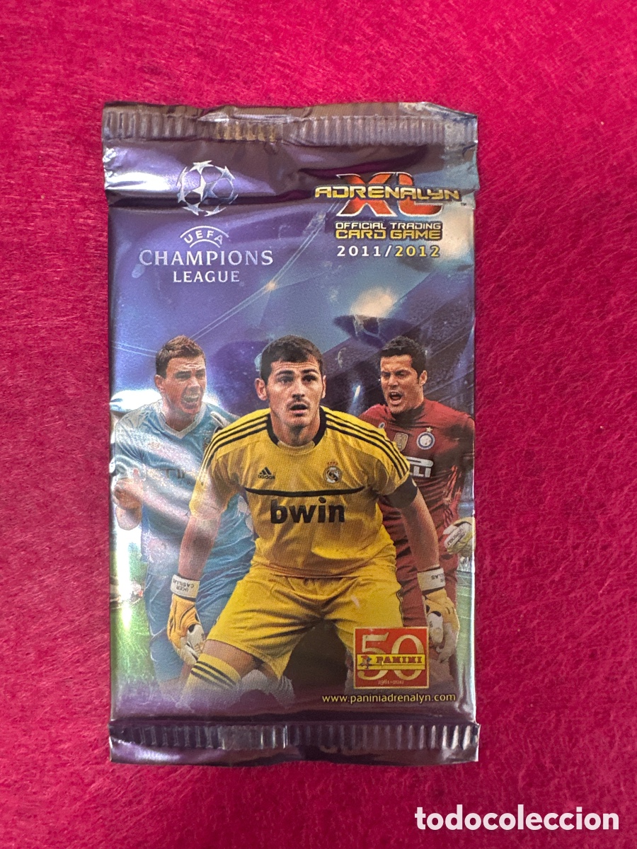 Figurine di Calcio: SOBRE SIN ABRIR(MODELO CASILLAS)CHAMPIONS LEAGUE 2011-2012 11 12 PANINI TRADING CARDS