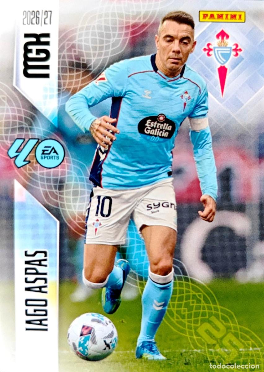 Cromos de f&uacute;tbol: 124 Iago Aspas - Real Club Celta de Vigo - PANINI Megacracks MGK 2026 2027 26 27