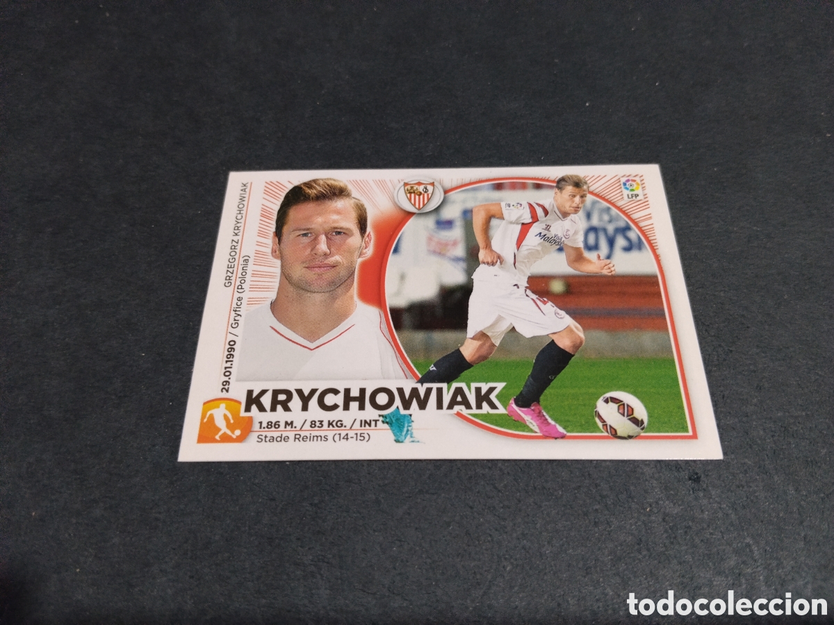 Cromos de f&uacute;tbol: Cromo 2014-15 Krychowiak, Sevilla