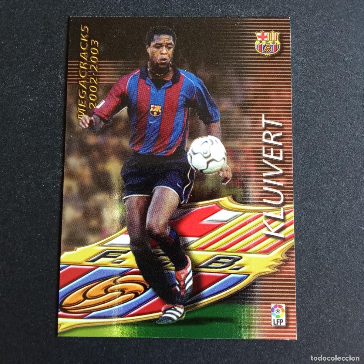 Cromos de f&uacute;tbol: 385 KLUIVERT BARCELONA LIGA 2002 2003 02 03 MEGAFICHAS PANINI