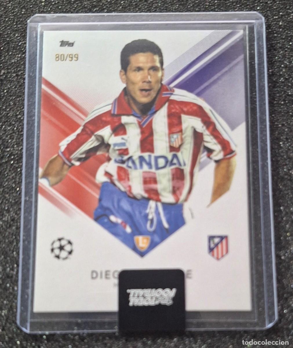Cromos de Futebol: Diego Simeone Atletico de Madrid Topps Total Football 80/99