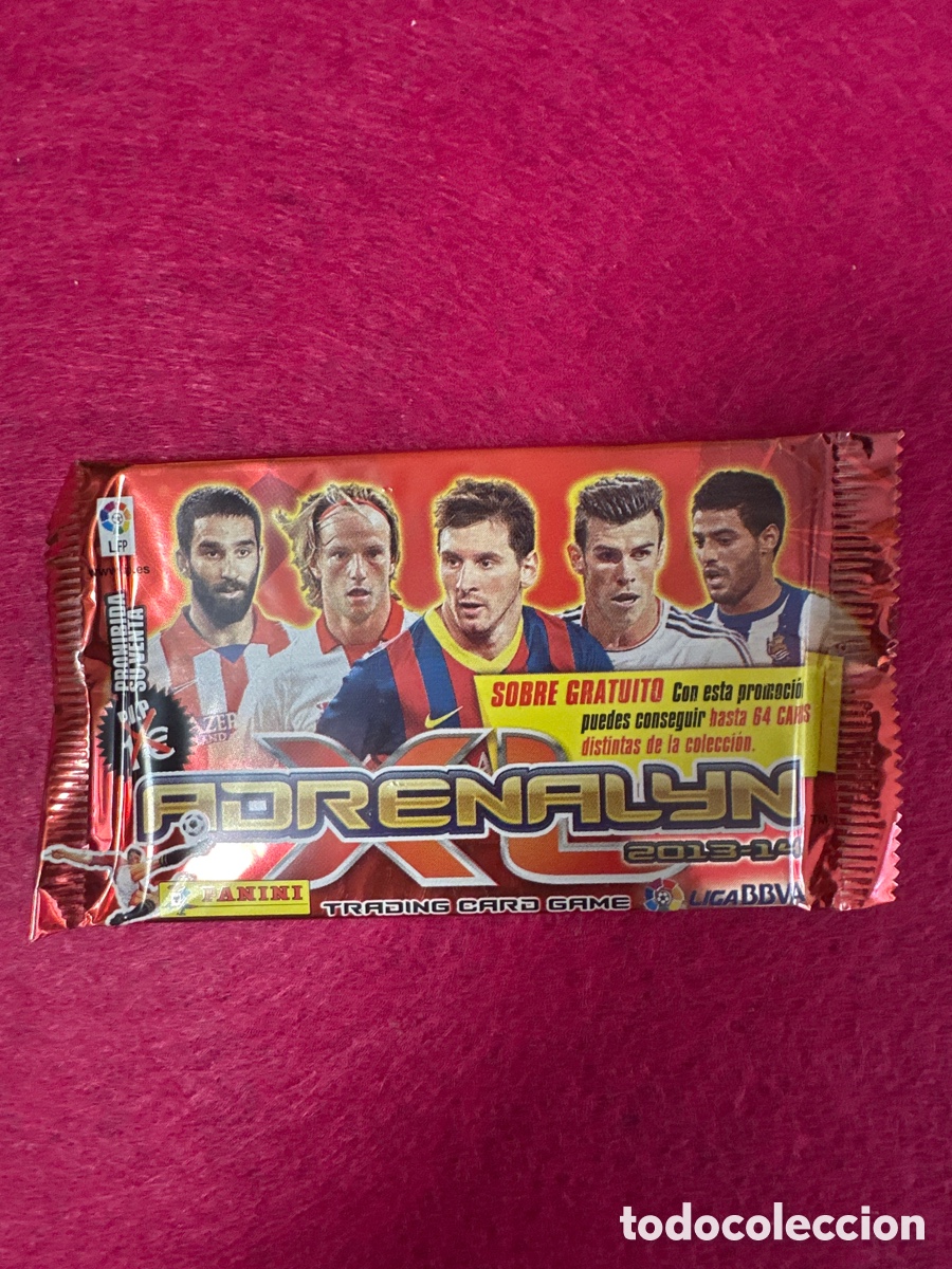 Cromos de f&uacute;tbol: SOBRE SIN ABRIR PROMOCIONAL(MODELO MESSI)ADRENALYN 2013-14 13 14 PANINI TRADING CARDS