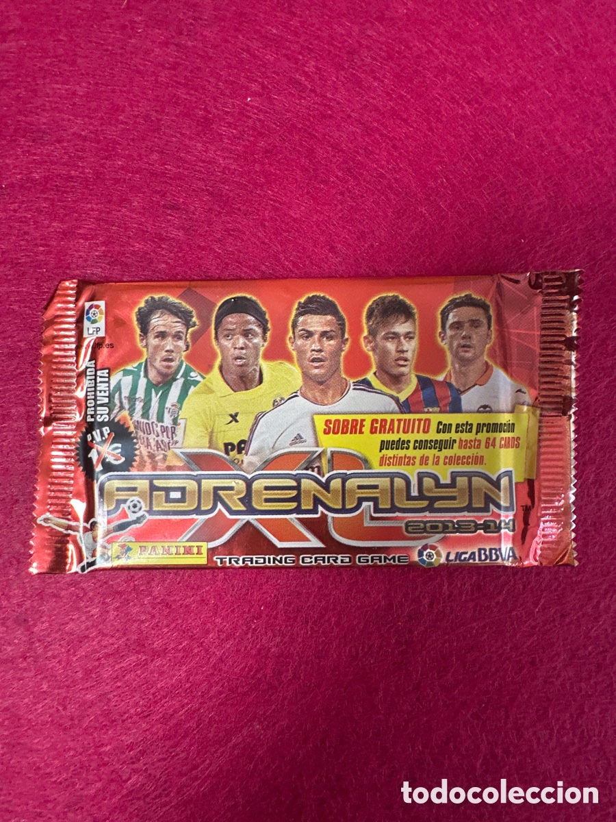 Cromos de f&uacute;tbol: SOBRE SIN ABRIR PROMOCIONAL(MODELO CRISTIANO RONALDO)ADRENALYN 2013-14 13 14 PANINI TRADING CARDS
