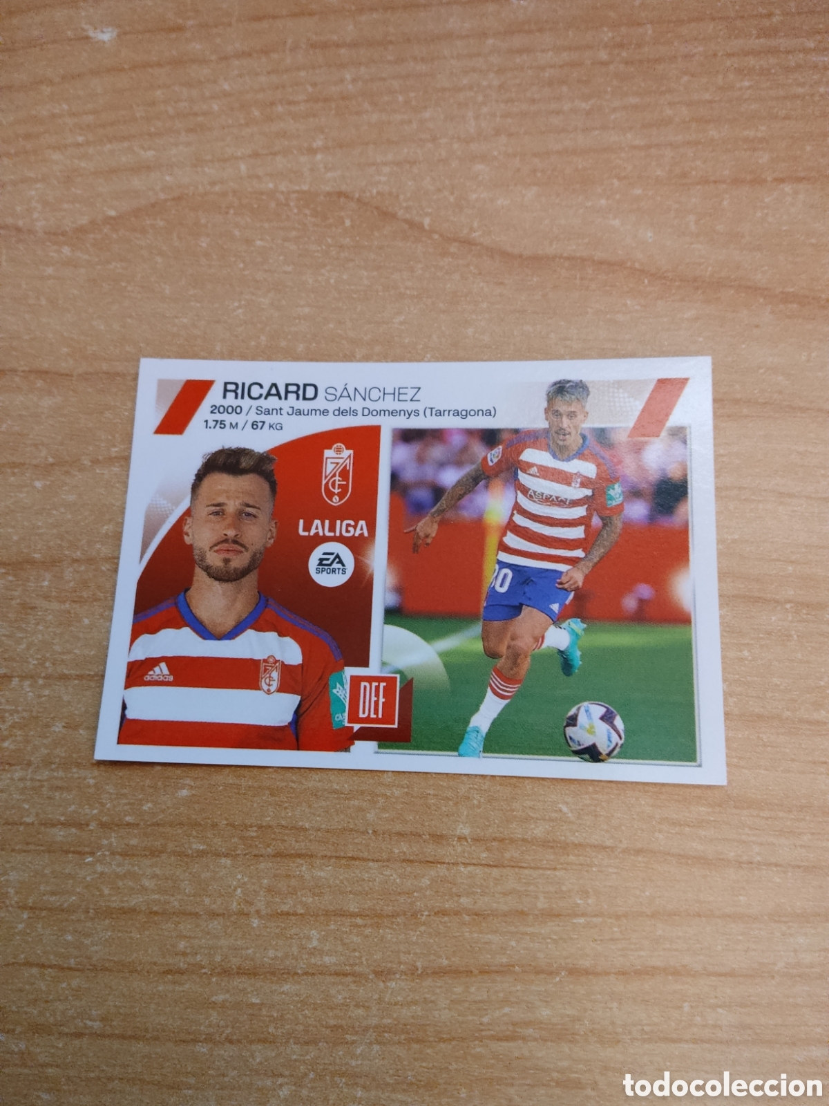 Cartes &agrave; collectionner de Football: 5 RICARD SANCHEZ GRANADA LIGA ESTE 2023 2024
