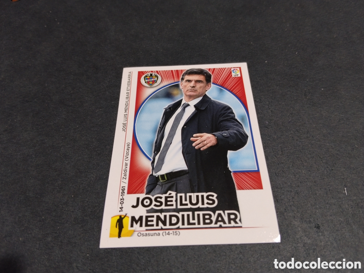 Fu&szlig;ball-Sticker: Cromo futbol 2014-15 Jose Luis Mendilibar, Levante