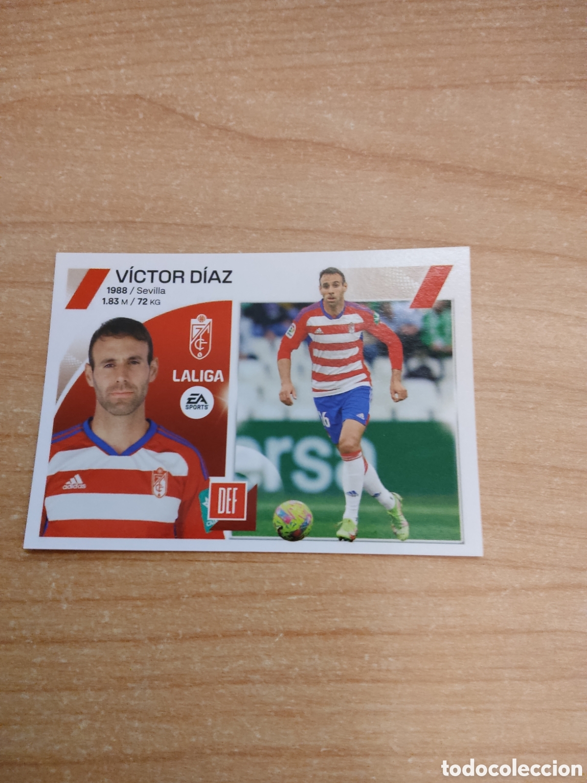 Fu&szlig;ball-Sticker: 7 VICTOR DIAZ GRANADA LIGA ESTE 2023 2024