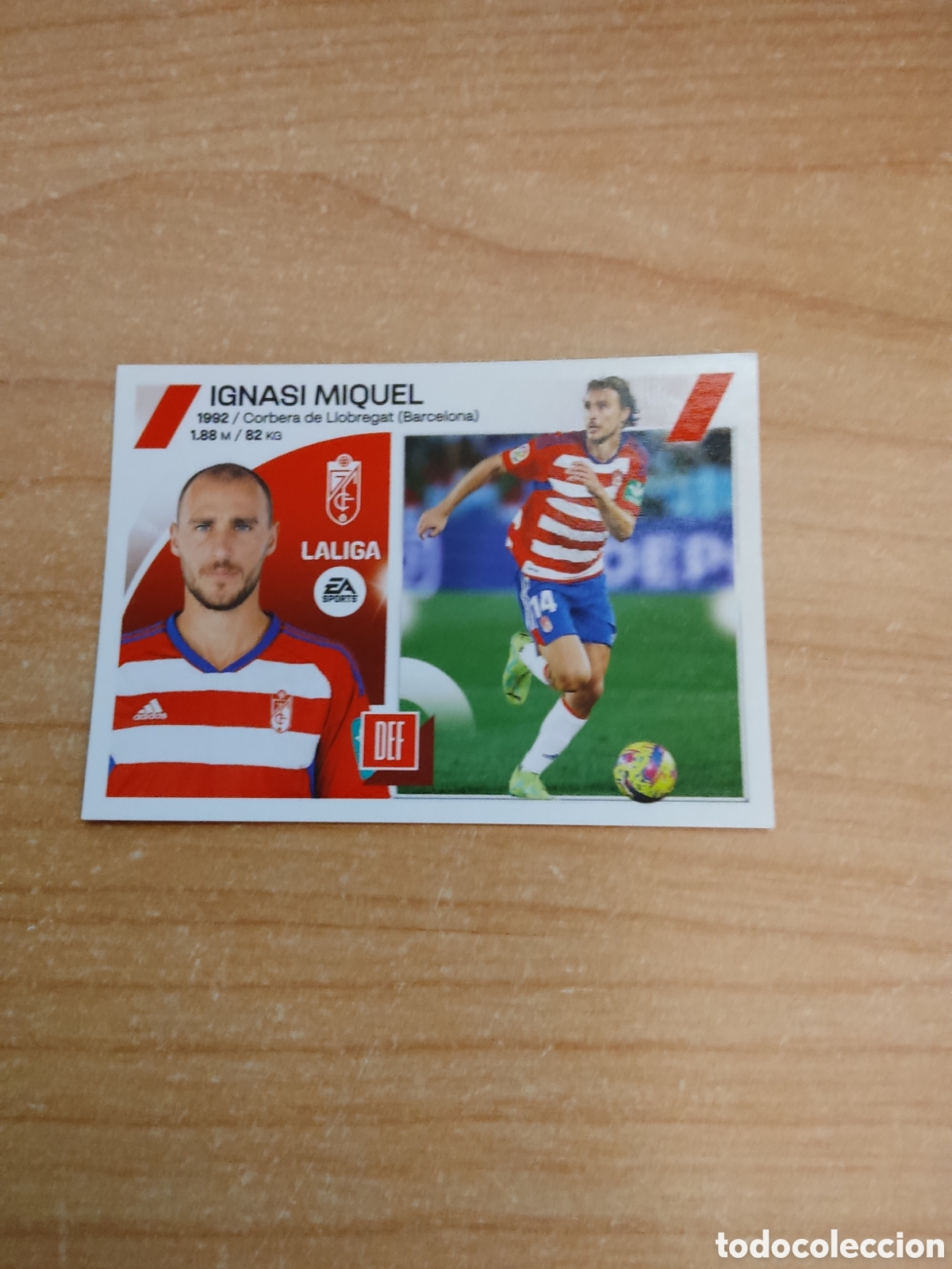 Fu&szlig;ball-Sticker: 8 IGNASI MIQUEL GRANADA LIGA ESTE 2023 2024