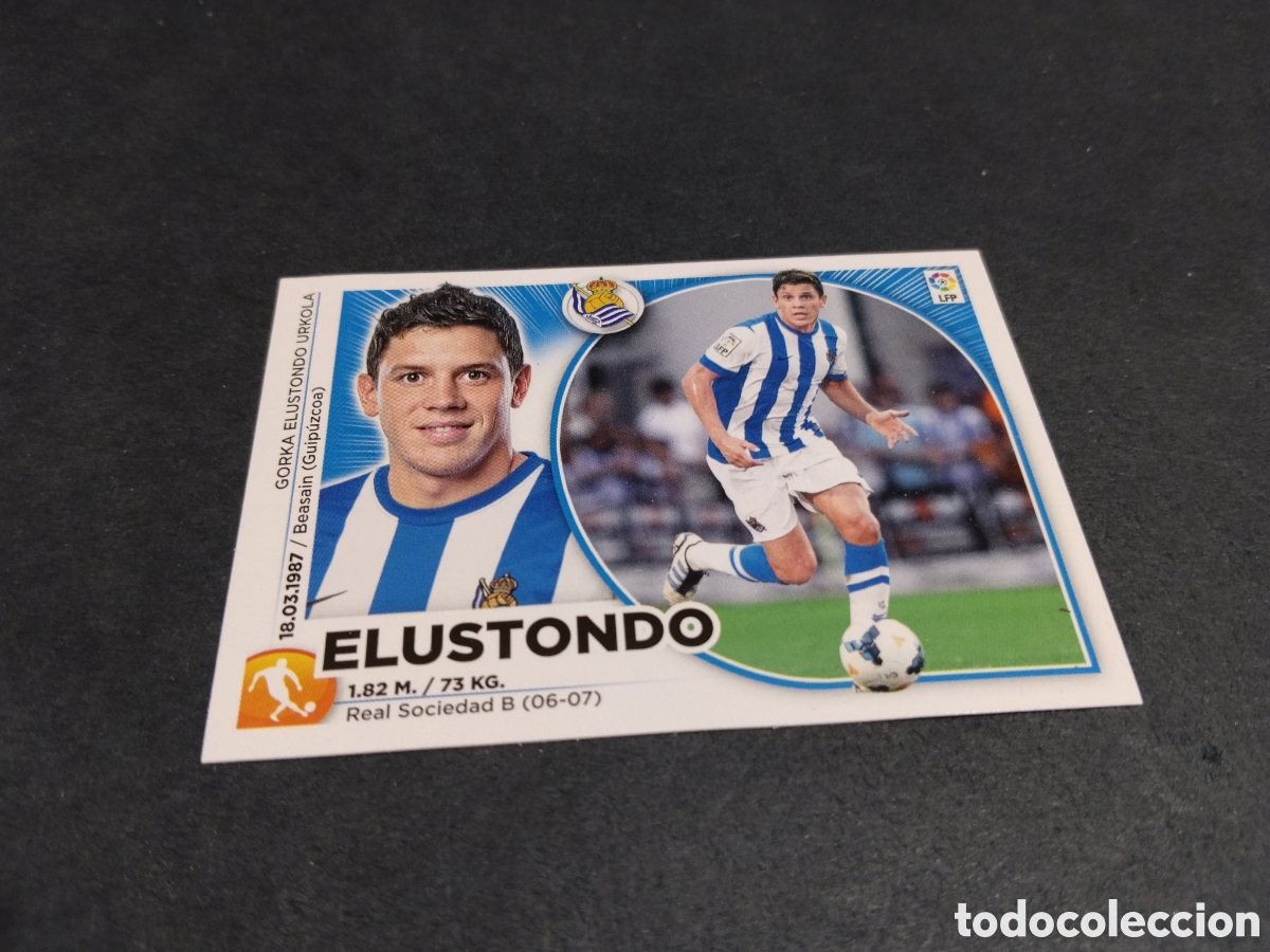 Cromos de f&uacute;tbol: Cromo futbol 2014-15 Elustondo, Real Sociedad