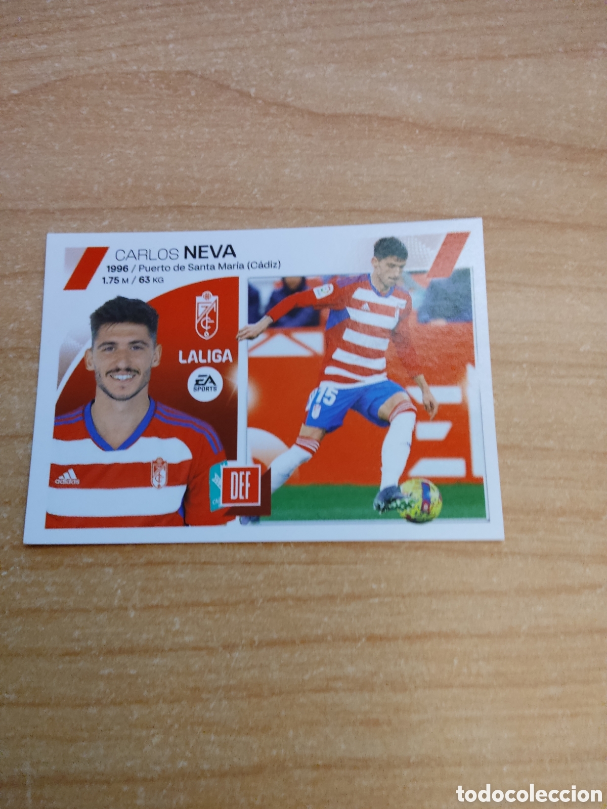 Cromos de f&uacute;tbol: 10 CARLOS NEVA GRANADA LIGA ESTE 2023 2024