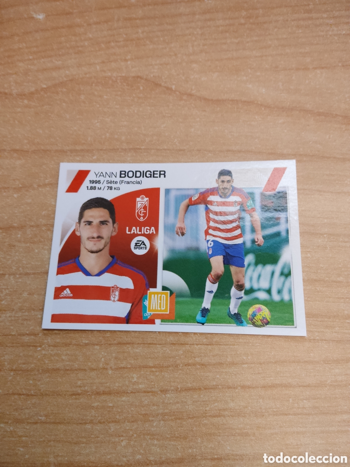 Cromos de f&uacute;tbol: 12 YANN BODIGER GRANADA LIGA ESTE 2023 2024