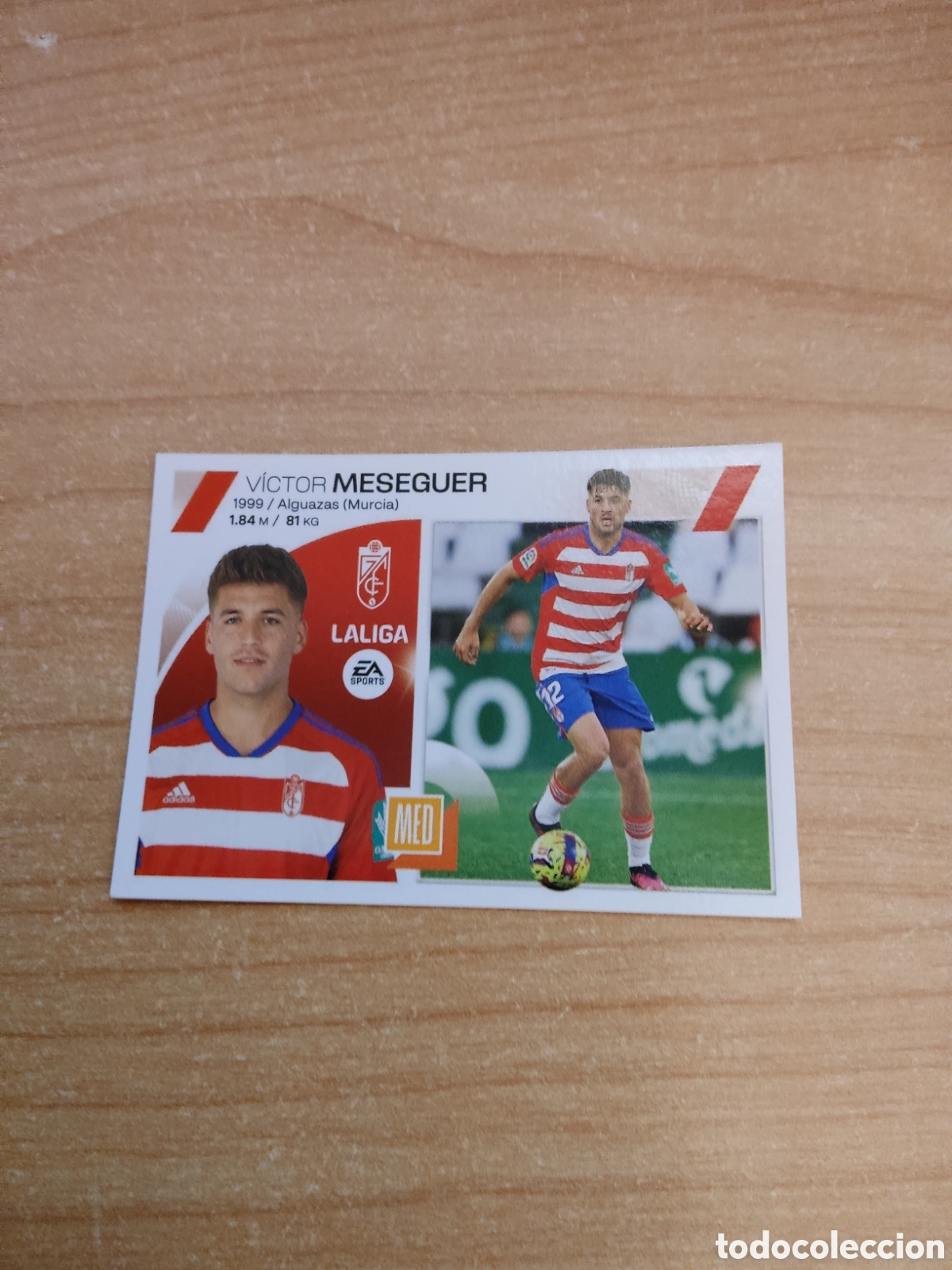 Cromos de f&uacute;tbol: 13 B MESEGUER GRANADA LIGA ESTE 2023 2024