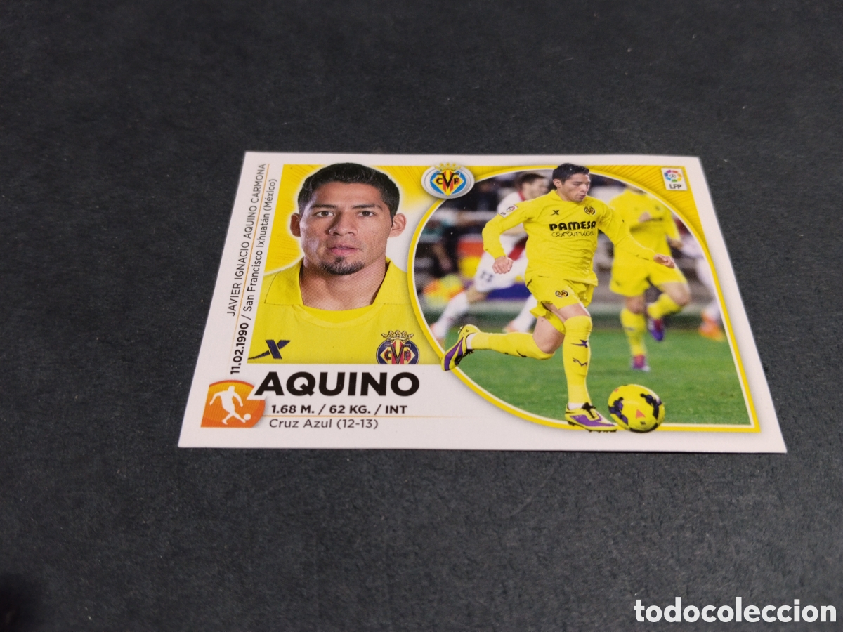 Cromos de f&uacute;tbol: Cromo futbol 2014-15 Aquino, Villarreal