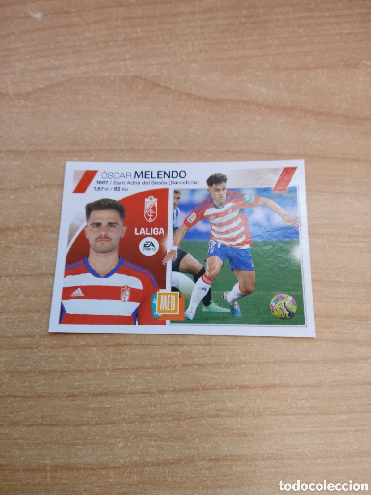 Cromos de f&uacute;tbol: 14 OSCAR MELENDO GRANADA LIGA ESTE 2023 2024