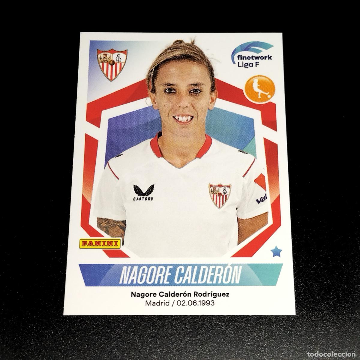 Cromos de f&uacute;tbol: N&ordm; 262 NAGORE CALDERON SEVILLA CROMOS FINETWORK LIGA F FEMENINA PANINI 2022 2023 22 23