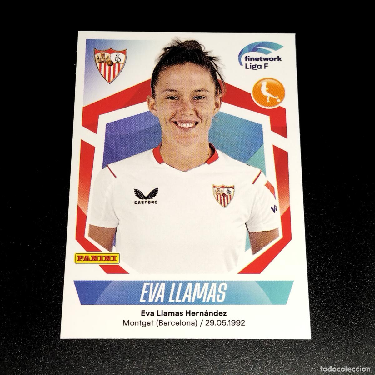 Cromos de f&uacute;tbol: N&ordm; 263 EVA LLAMAS SEVILLA CROMOS FINETWORK LIGA F FEMENINA PANINI 2022 2023 22 23